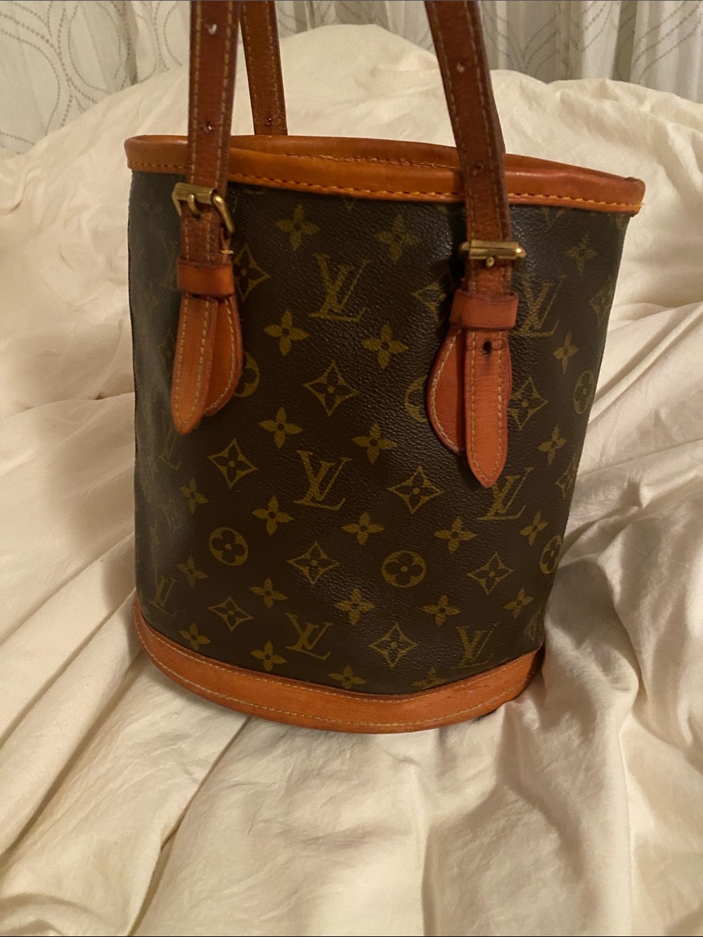 Louis Vuitton Monogram Canvas Bucket Tote with Vachetta Trim